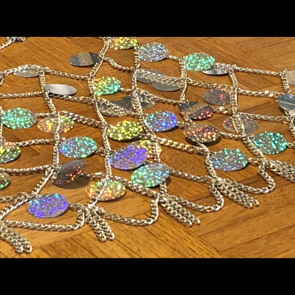 Sequin crop top rave festival harness mermaid - Picture 6 of 8